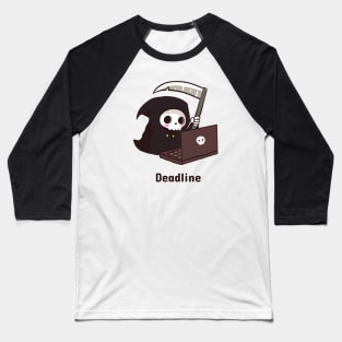 Grim reaper on a deadline Baseball T-Shirt